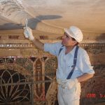 Stuckateure bei der Arbeit